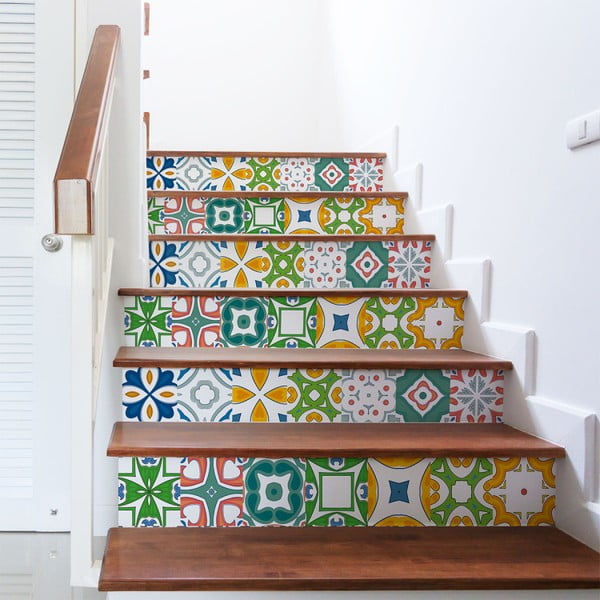 Set 2 autocolante pentru scări Ambiance Stairs Stickers Eleas, 15 x 105 cm