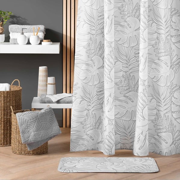 Covoraș de baie gri deschis 45x75 cm Amber – douceur d'intérieur-image-2