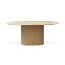 Masă de dining cu blat cu aspect de lemn de stejar 95x180 cm Nola – Unique Furniture