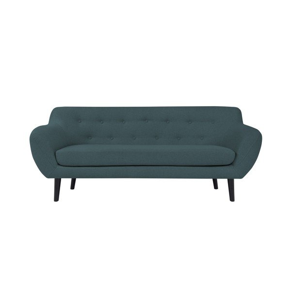 Canapea și picioare maro Mazzini Sofas Piemont, albastru închis, 188 cm-image-1