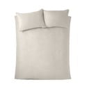 Lenjerie de pat crem din catifea pentru pat dublu, extinsă 230x220 cm Kingsley – Catherine Lansfield