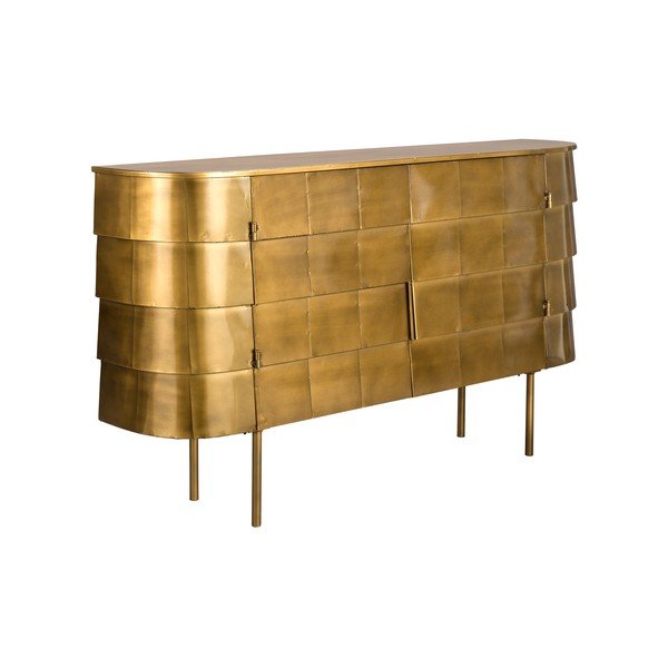 Comodă aurie din metal 117x70x26 cm Hanna – Dutchbone-image-2