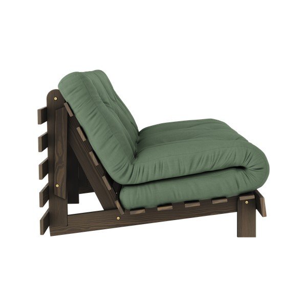 Canapea verde extensibilă 160 cm Roots – Karup Design-image-4