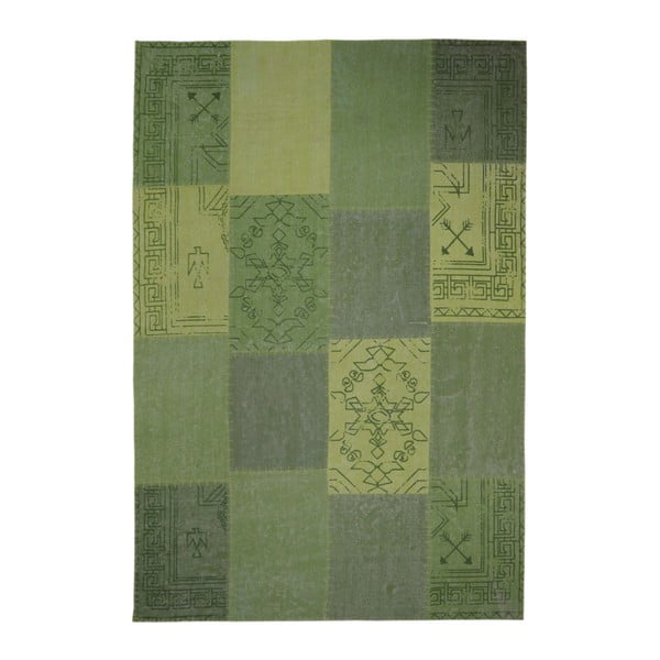 Covor țesut manual Kayoom Emotion, 160 x 230 cm, verde