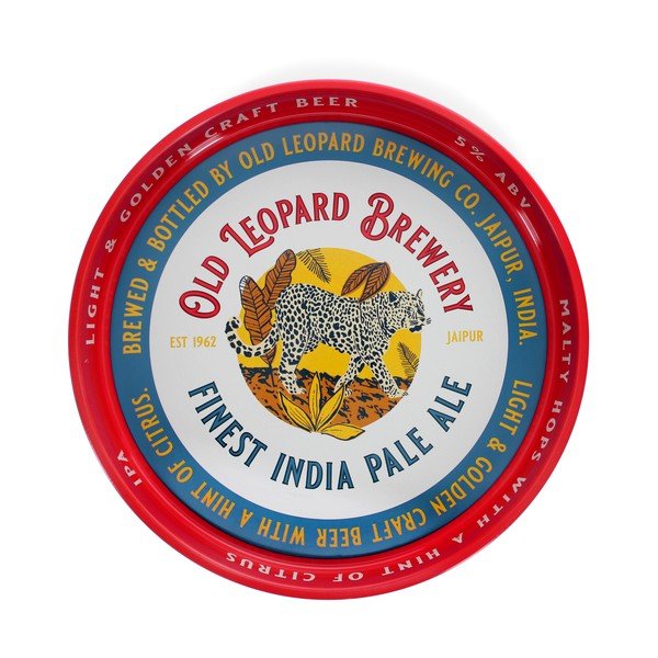 Tavă din metal ø 33 cm Old Leopard Brewery – Rex London