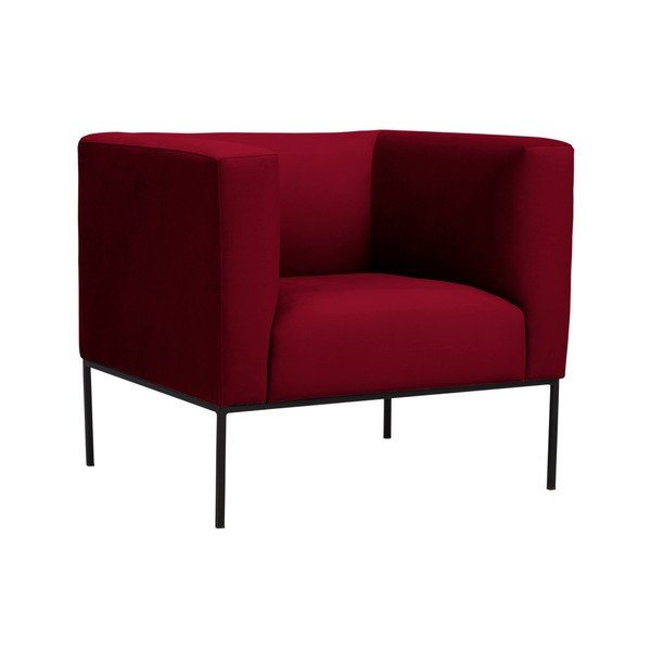 Fotoliu din catifea Windsor & Co Sofas Neptune, roșu-image-2