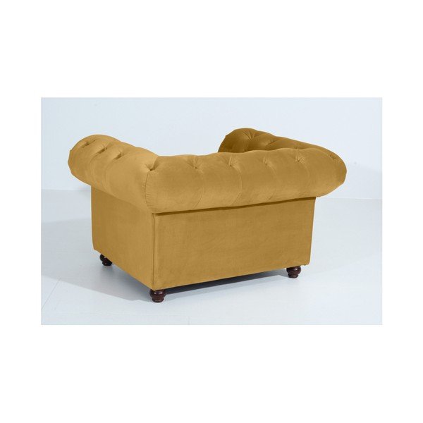 Fotoliu Max Winzer Orleans Velvet, galben-image-3