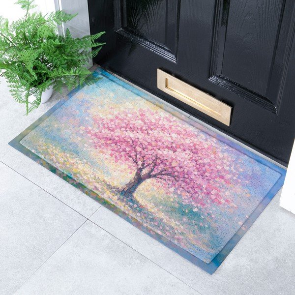 Covoraș de intrare din PVC 40x70 cm Blossom Tree – Artsy Doormats-image-1
