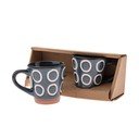 Căni albastru-închis 2 buc. pentru espresso din ceramică 100 ml Rings – Dakls