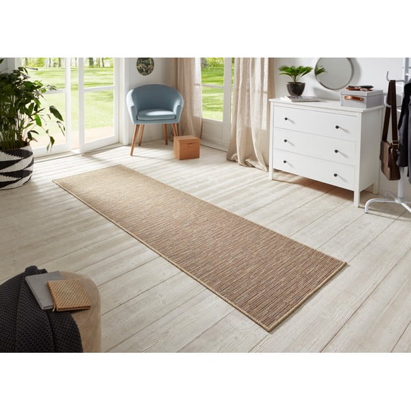 Covor tip traversă BT Carpet Nature, 80 x 250 cm, maro-image-1