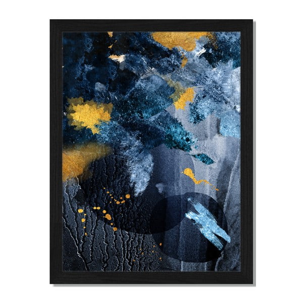 Tablou înrămat Liv Corday Scandi Gold & Dark, 30 x 40 cm