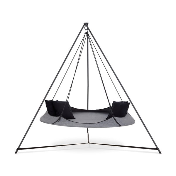 Leagăn de grădină gri cu suport - Hangout Pod-image-1