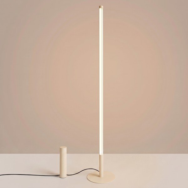 Lampadar bej LED din metal (înălțime 150 cm) TRANG – Thoro-image-1