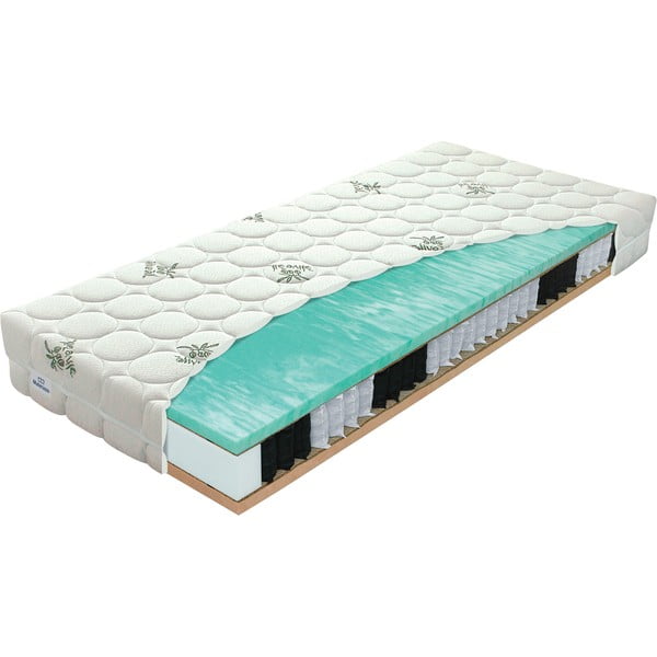 Saltea fermă/mediu-fermă cu arcuri reversibilă 160x200 cm Primátor Biogreen  – Materasso-image-2