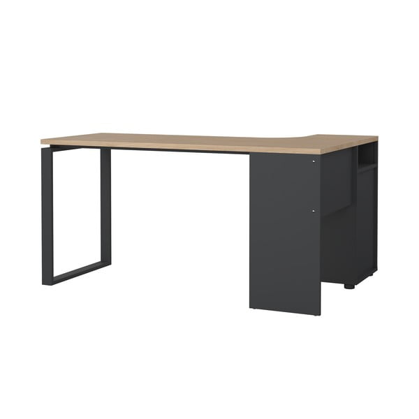 Birou cu blat cu aspect de lemn de stejar 100x150 cm Sign – Tvilum-image-2