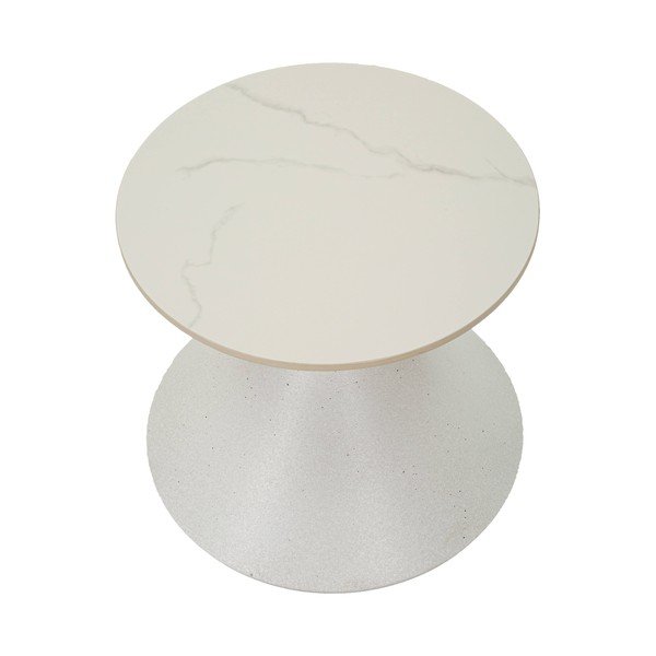 Măsuță auxiliară rotundă cu blat ceramic ø 45 cm Fush – Mauro Ferretti-image-1