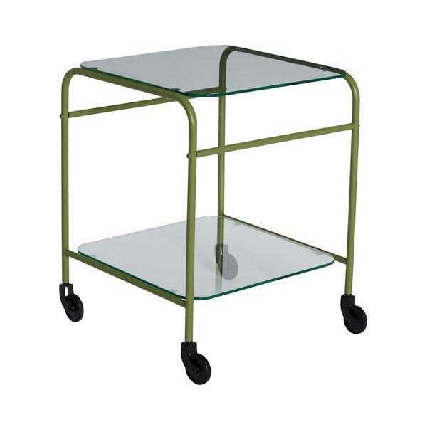 Măsuță de servire cu roți din metal 42x43 cm Zephyr – Hübsch-image-2