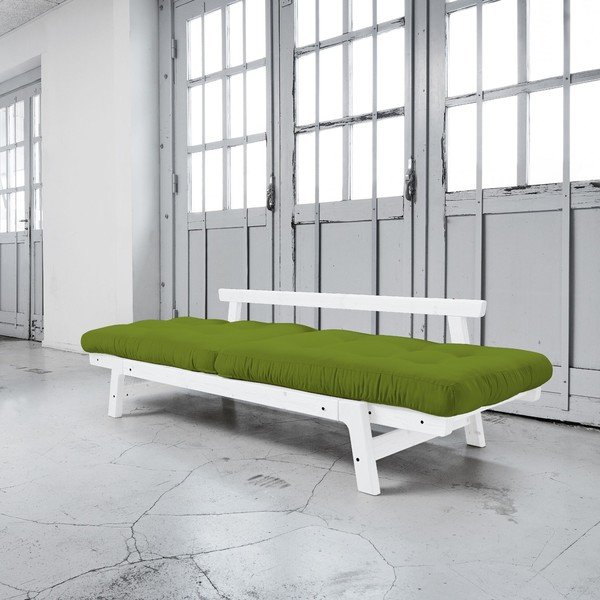 Canapea extensibilă Karup Step White/Lime-image-3