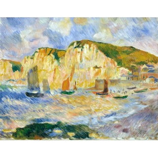 Reproducere tablou Auguste Renoir - Sea and Cliffs, 90 x 70 cm