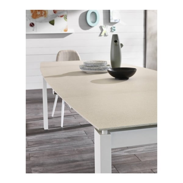 Masă dining extensibilă Design Twist Montijo, alb-image-2