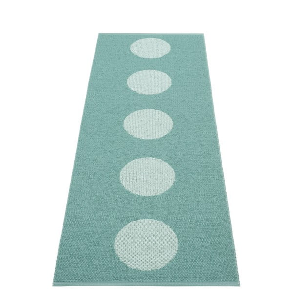 Covor tip traversă pentru interior și exterior turcoaz 70x200 cm Vera Pop Jade – Pappelina
