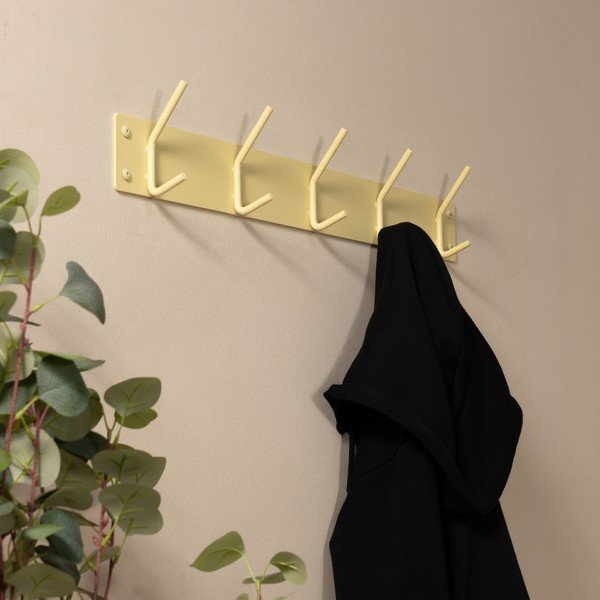 Cuier de perete galben deschis din oțel 70 cm Fusion – Spinder Design-image-1