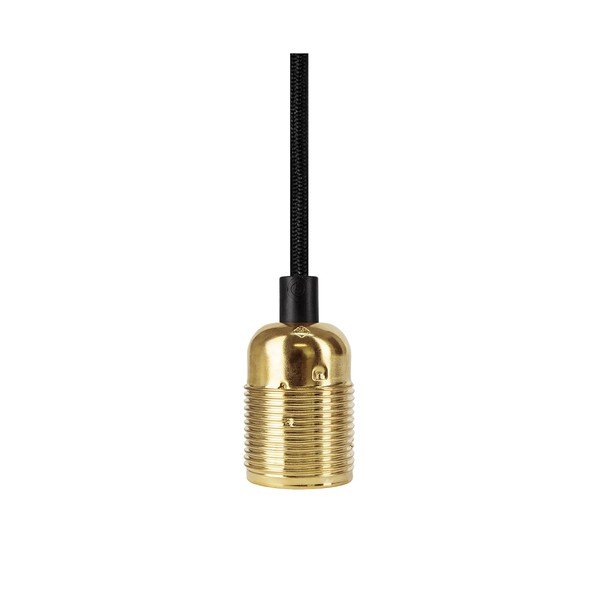 Lustră 3 cabluri Sotto Luce Uno, negru - auriu-image-3