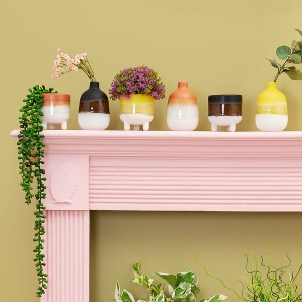 Vază Sass & Belle Bohemian Home Mojave, alb - negru-image-1