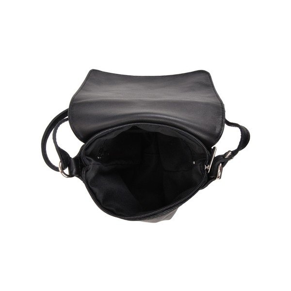 Geantă din piele Sofia Cardoni Messa, negru-image-2