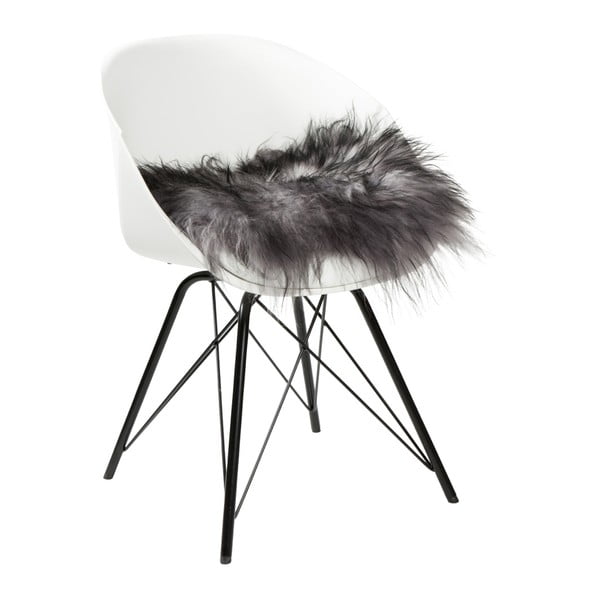  Blană decorativă pentru scaun Woooly Melange Grey