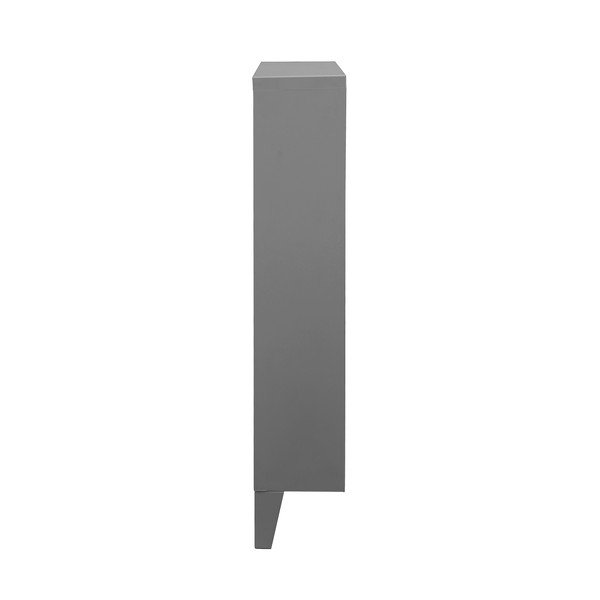 Pantofar gri cu deschidere înclinată din metal Salino – Støraa-image-2
