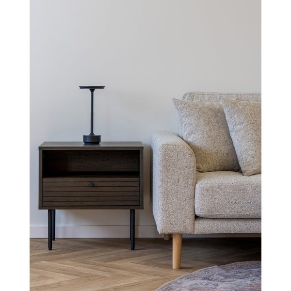 Măsuță auxiliară cu aspect de lemn de stejar Kyoto – House Nordic-image-1