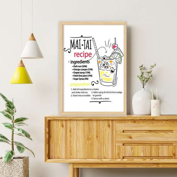 Poster cu ramă 40x55 cm Mai Tai – Wallity-image-1