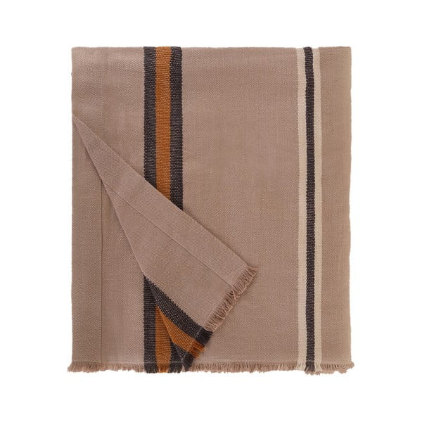 Cuvertură din bumbac și in Buldan's Aren, 180 x 240 cm, bej-image-4