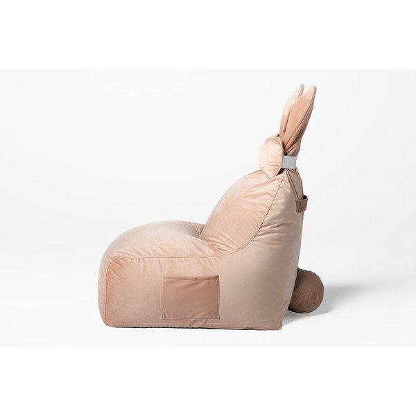 Fotoliu puf pentru copii roz deschis Funny Bunny – The Brooklyn Kids-image-3