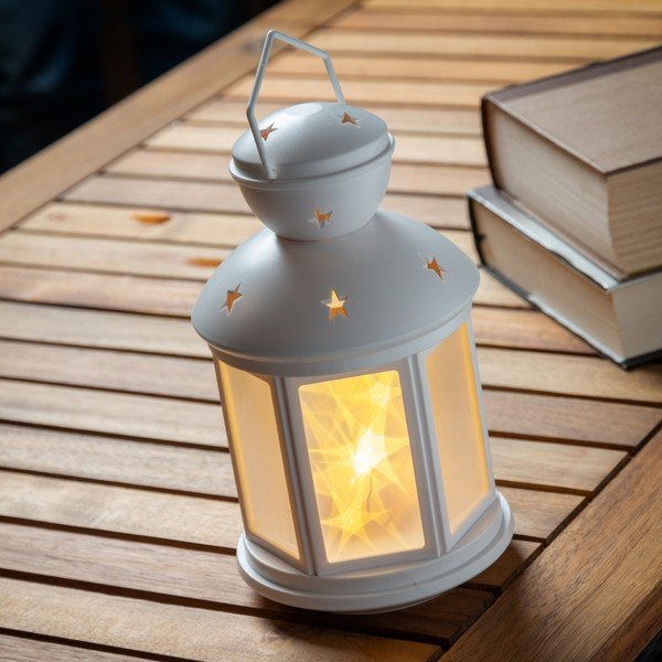 Felinar cu iluminare LED InnovaGoods, alb-image-1