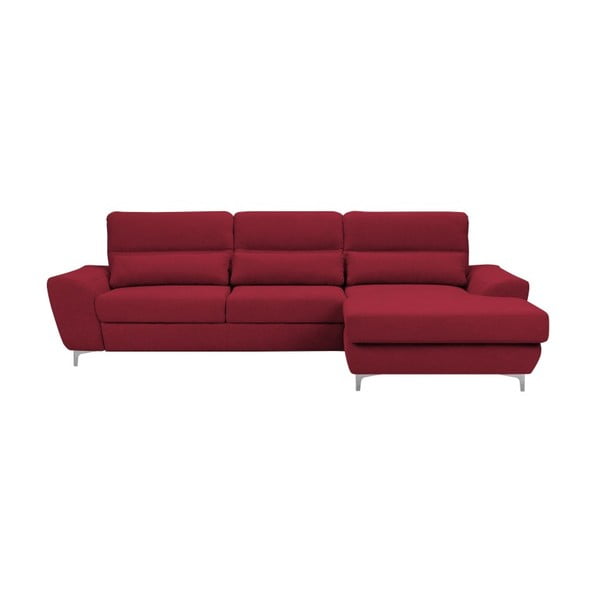 Canapea extensibilă Windsor & Co Sofas Omega, roşu, partea dreaptă