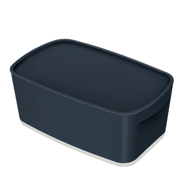 Cutie de depozitare neagră cu capac MyBox - Leitz