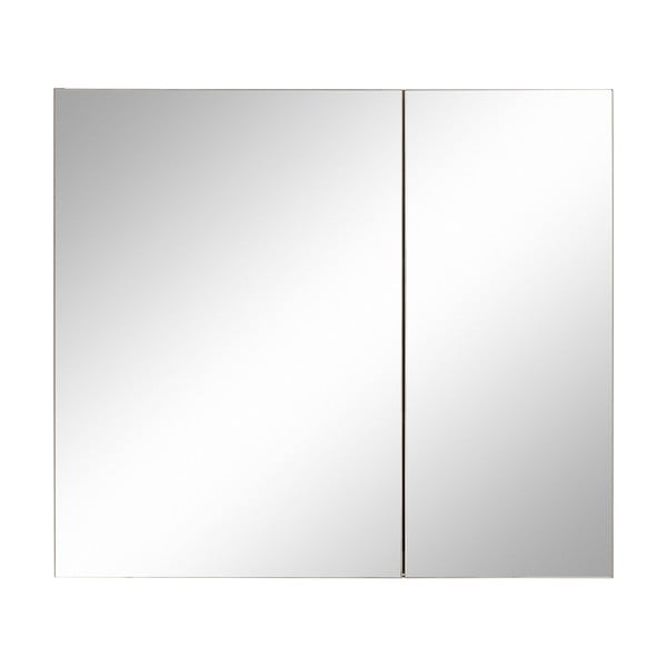 Dulap de baie alb cu oglindă de perete Støraa Wisla, 80 x 70 cm-image-2