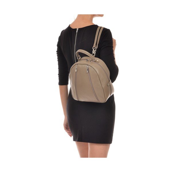 Rucsac din piele Isabella Rhea Gallo Cerelia, bej-image-2