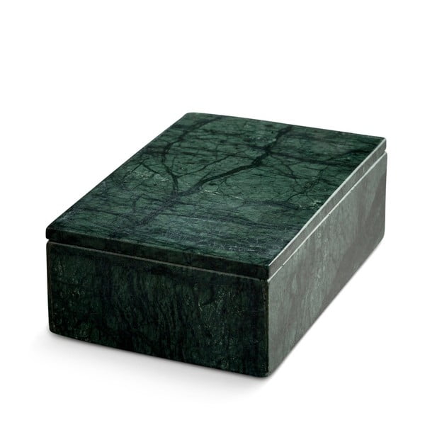 Cutie depozitare din marmură NORDSTJERNE, 10 x 15 cm, verde