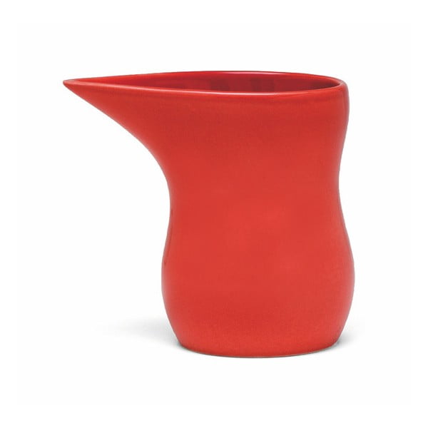 Latieră din gresie ceramică Kähler Design Ursula, 280 ml, roșu