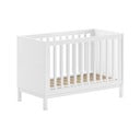 Pătuț alb din lemn de pin 60x120 cm Eva – Vipack