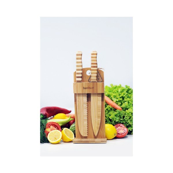Suport cu 2 cuțite din bambus Bambum Chapati-image-1