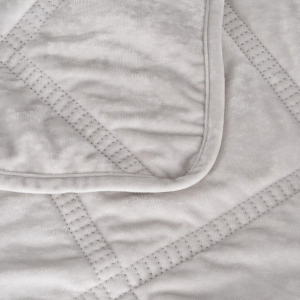 Cuvertură crem matlasată din catifea 230x260 cm – Ixia-image-1