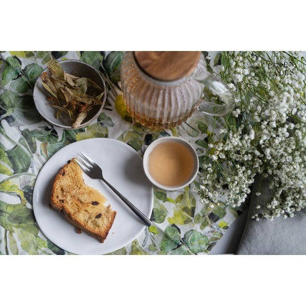 Coasters verde 4 buc. din material textil Lotus – Linen Tales-image-2