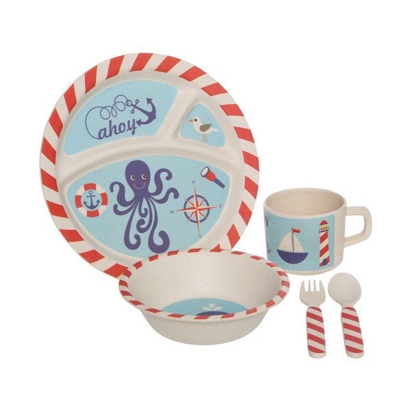 Set de veselă pentru copii 5 buc. din bambus Eden – Premier Housewares