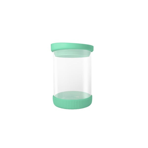 Recipient din sticlă JOCCA Container, 480 ml, capac verde