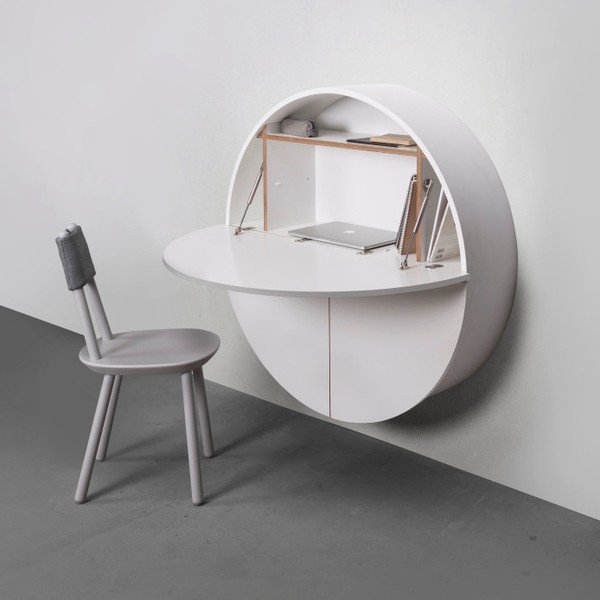 Masă multifuncțională de perete EMKO Pill, alb-image-2