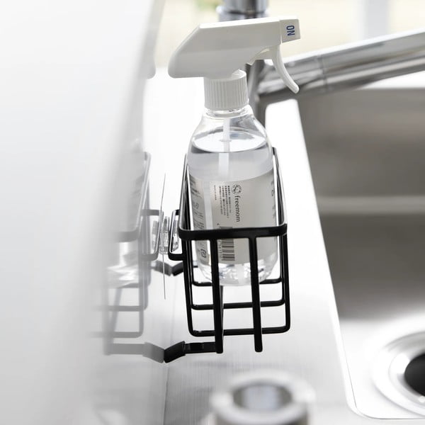 Suport pentru accesorii de spălat negru autoadeziv din metal Film Hook – YAMAZAKI-image-4